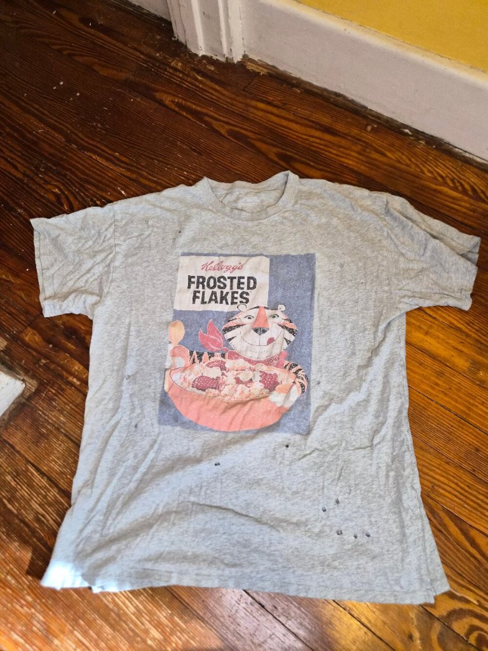 Aerie Kellogg’s Frosted Flakes Distressed Oversized Tee Tony The Tiger VTG Style - Picture 2 of 8